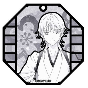 Tsurumaru Kuninaga Touken Ranbu: Hanamaru Stained Glass Art Keychain Key Chain [USED]