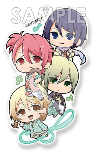 Fairy April Band Yaroze! Eformed Pon!tto Acrylic Ball Chain Key Ring [USED]