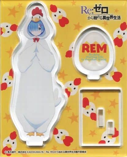 Rem Karaage Kun Re:ZERO -Starting Life in Another World- Acrylic Stand Lawson Loppi & HMV Limited Acrylic Stand [USED]