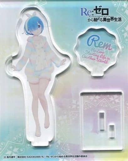 Rem Pajamas Re:ZERO -Starting Life in Another World- Acrylic Stand Lawson Loppi & HMV Limited Acrylic Stand [USED]