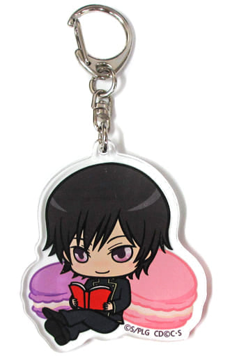 Lelouch Lamperouge Code Geass: Lelouch of the Rebellion I Initiation Mogu Mogu Acrylic Key Chain Theater Limited Key Chain [USED]