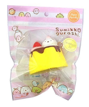 Shirokuma Pudding a la Mode Sumikko Gurashi Sumikko Bento Series Puni Puni Mascot Key Ring [USED]