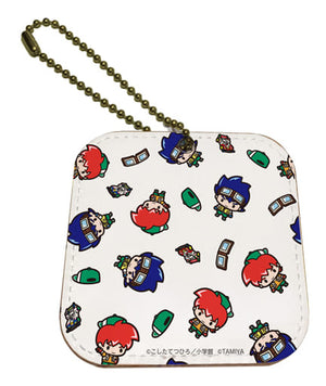 Bakuso Kyodai Let's & Go!! Corocoro Comic X Sanrio Leather Mirror Charm Charm [USED]