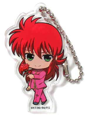 Kurama Yu Yu Hakusho Acrylic Charms J-World Tokyo Limited Karei ni Taose Kurama no Rose Whip Prize B Charm [USED]