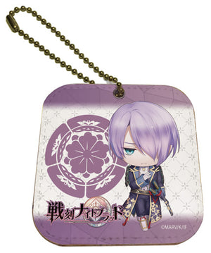 Mitsuhide Akechi Sengoku Night Blood Leather Mirror Charm Charm [USED]