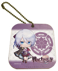 Ranmaru Mori Sengoku Night Blood Leather Mirror Charm Charm [USED]