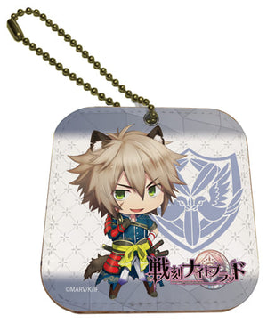 Kageie Kakizaki Sengoku Night Blood Leather Mirror Charm Charm [USED]