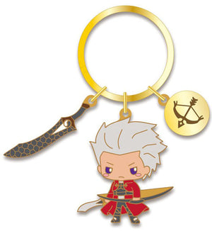 Archer / Emiya Fate/Grand Order X Sanrio Design produced by Sanrio Metal Key Ring Key Chain [USED]