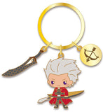 Archer / Emiya Fate/Grand Order X Sanrio Design produced by Sanrio Metal Key Ring Key Chain [USED]