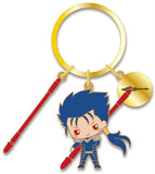 Lancer / Cu Chulainn Fate/Grand Order X Sanrio Design produced by Sanrio Metal Key Ring Key Chain [USED]