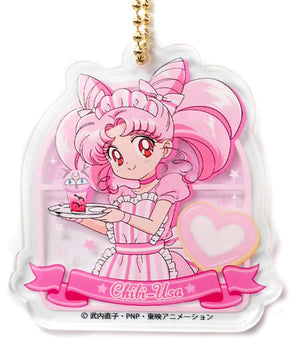 Chibiusa Sailor Moon Acrylic Keychain B Sailor Moon Cafe 2017 Limited Key Chain [USED]