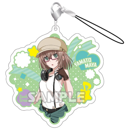 Maya Yamato TYPE.A Dia Bang Dream! Girls Band Party! Cararium Pastel*Palettes Acrylic Strap Key Chain [USED]