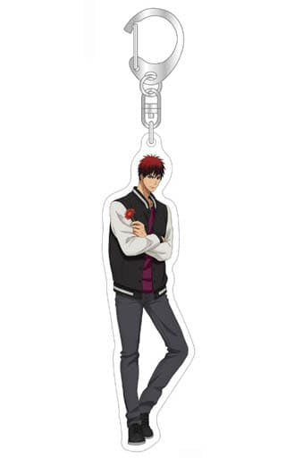 Kagami Taiga Newly Drawn Flower Holding Illustration Kuroko's Basketball Acrylic Charms Charm [USED]