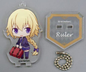 Ruler Plain Clothes Fate/Apocrypha Trading Acrylic Stand Key Chain Side Red animate cafe Limited Key Chain [USED]