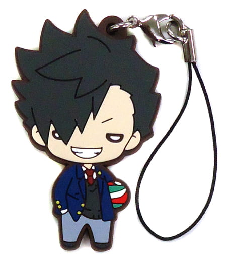 Tetsuro Kuroo Haikyu!! Nitotan Uniform Tokyo Group Rubber Mascot Jump Festa 2018 Limited Key Chain [USED]