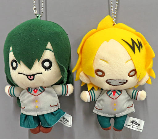 Asui Kaminari Uniform My Hero Academia Nitotan Plush Toy Set with Ball Chain Jump Festa 2018 Limited Key Chain [USED]