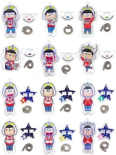 Osomatsu, etc. Mr. Osomatsu Trading Acrylic Stand Key Chain Urumatsu-san Ver. Good Smile x animatecafe Limited All 12 Types Set Key Chain [USED]