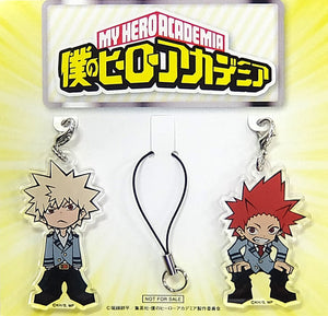 Katsuki Bakugo Eijirou Kirishima My Hero Academia Second Official Deformed Character Acrylic Keychain TOHO animation STORE Limited Blu-ray/DVD Vol.4 Purchase Bonus Set of 2 Key Chain [USED]