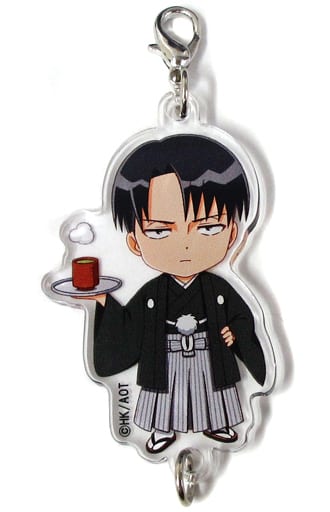 Levi Japanese Clothing Attack on Titan: The Roar of Awakening Acrylic Charms Charaum Cafe Limited Charm [USED]