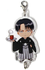 Levi Japanese Clothing Attack on Titan: The Roar of Awakening Acrylic Charms Charaum Cafe Limited Charm [USED]