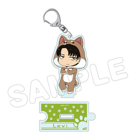 Levi Attack on Titan Animarukko Acrylic Key Chain Key Chain [USED]