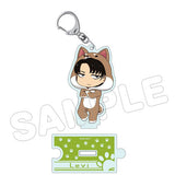 Levi Attack on Titan Animarukko Acrylic Key Chain Key Chain [USED]