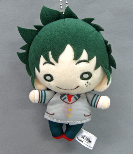 Izuku Midoriya Uniform My Hero Academia Nitotan Plush Toy with Ball Chain Jump Festa 2018 Limited Key Chain [USED]