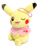 Pikachu Female Wink Pokemon Sun & Moon Girlish Pikachu Huge Plush Toy that Can Be Attached to Bag Mascot [USED]