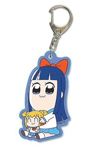 Pipimi Pop Team Epic Gyugyutto Acrylic Key Chain Key Ring [USED]