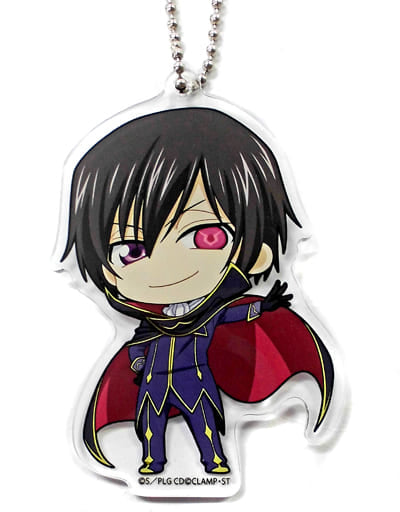Lelouch Lamperouge Code Geass: Lelouch of the Rebellion II - Transgression Acrylic Key Chain Collection Theater Limited Key Chain [USED]