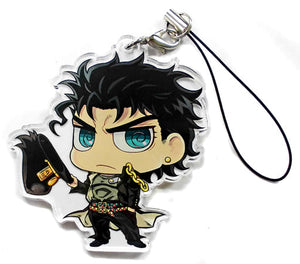 Jotaro Kujo JoJo's Bizarre Adventure Acrylic Strap Invitation From Dio's Mansion in J-World Tokyo Limited Mini Game Terrence no Moshikashite Oraora Desuka!? Prize B Key Chain [USED]