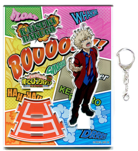 My Hero Academia Katsuki Bakugo Acrylic Stand Keychain Special Event My Hero Academia U.A. Hero Course Class 1-A Public Class Exclusive Keychains [USED]