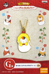 Nyanko-sensei Poncho Natsume's Book of Friends Ichiban Kuji Nyanko-sensei to Nukunuku Biyori Nukunuku Style Metal Charm Prize G Charm [USED]