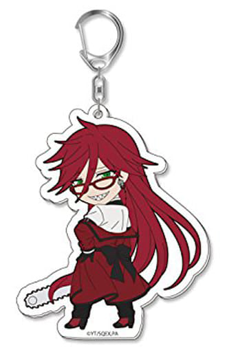 Grell Sutcliff Black Butler: Book of the Atlantic Pikuriru! Trading Acrylic Key Chains Key Chain [USED]