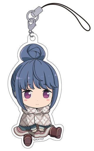 Rin Shima Laid-Back Camp Petanko Acrylic Strap Key Chain [USED]