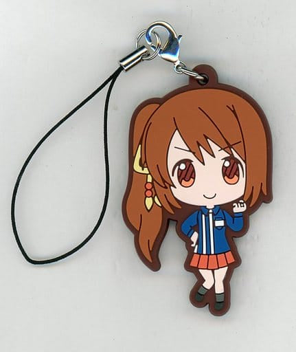 Tsuruno Yui Magia Record Puella Magi Madoka Magica Side Story Rubber Charm LAWSON Limited Key Chain [USED]