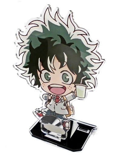 My Hero Academia Izuku Midoriya Big Acrylic Stand Collabo Cafe Honpo 2nd Edition Limited Acrylic Stands [USED]