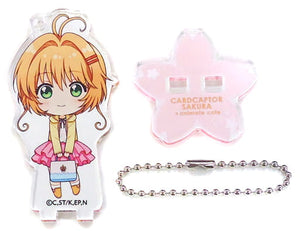 Sakura Kinomoto Cardcaptor Sakura: Clear Card Trading Acrylic Stand Key Chain animate cafe Limited Key Chain [USED]