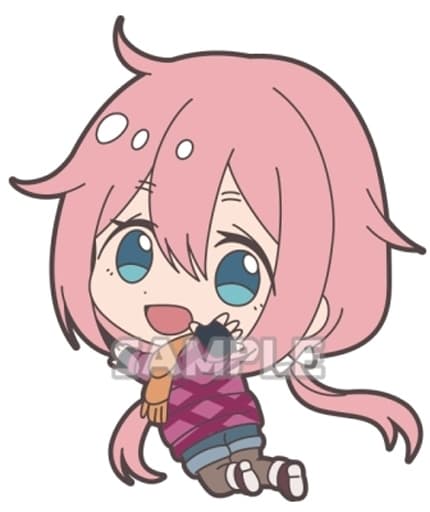 Nadeshiko Kagamihara Camp Clothes Ver. Laid-Back Camp Rubber Q Key Chain [USED]