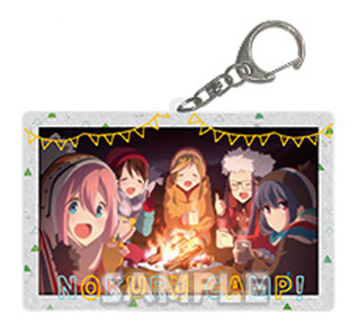 Rin Shima, etc. Laid-Back Camp Cararium Photo Acrylic Key Chain Key Chain [USED]