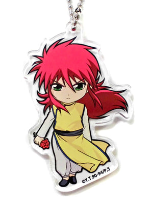 Kurama Yu Yu Hakusho Acrylic Ball Chain Vol.2 Animeplaza Collaboration Cafe Limited Key Chain [USED]