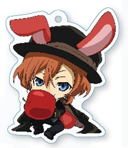 Chuuya Nakahara Bungo Stray Dogs DEAD APPLE Rabbit Ears Acrylic Key Chain Key Chain [USED]