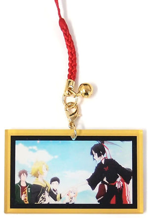 Kogarasumaru Shishioh Zoku Touken Ranbu Hanamaru Keychain Visual Collection 4th Edition Key Chain [USED]