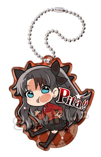 Rin Tohsaka Fate/stay night: Heaven's Feel Pita! Deformed Acrylic Key Chain Key Ring [USED]