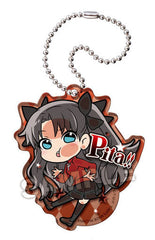 Rin Tohsaka Fate/stay night: Heaven's Feel Pita! Deformed Acrylic Key Chain Key Ring [USED]