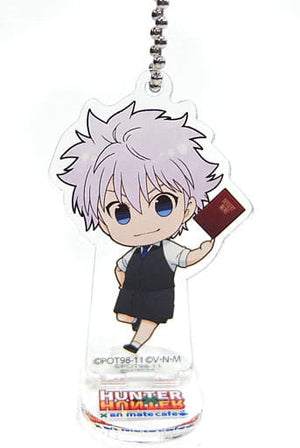 Killua Zoldyck Hunter x Hunter Trading Acrylic Stand Key Chain animate cafe Limited Key Chain [USED]