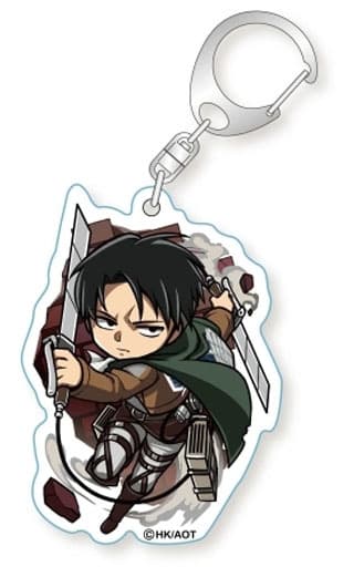 Levi 3D Maneuver Gear Attack on Titan Tobida Style! Acrylic Keychain Key Chain [USED]