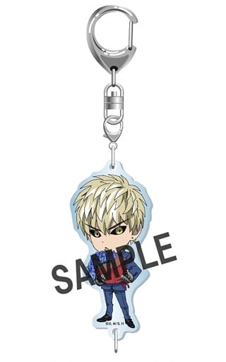 Genos Serious Suit One Punch Man Acrylic Key Chain Key Chain [USED]