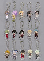Heshikiri Hasebe, etc. Zoku Touken Ranbu Hanamaru Four Seasons Collection Spring Trading Acrylic Keychains Anime Japan 2018 Limited All 15 Types Set Key Chain [USED]
