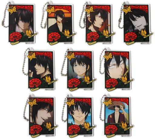 Shinsuke Takasugi Gintama Decofla Acrylic Key Chain Takasugi Box Vol.2 All 10 Types Set Key Chain [USED]